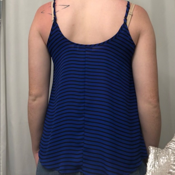 Apt. 9 blue striped tank top - Picture 2 of 4